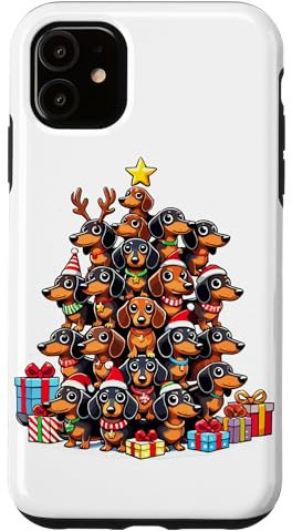 iPhone 11 Christmas Tree Dachshund Sausage Dog Dachshunds Case