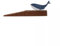 Metal Blue Whale Wooden Base Wedge Door Stopper Stop Novelty Decor Nautical Gift