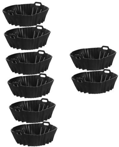Gadpiparty 8pièces Silicone Air Fryer Pot Accessoires De Friteuse à Air Tapis De Silicone Antiadhésif Et Chaleur Pour Cuisine Rangement Aliments