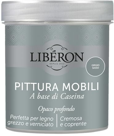Libéron Pittura Mobili a base di Caseina Grigio Sasso 0.5 L