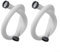 Cloudpower 2 mangueras de piscina para Intex 29060E, manguera de repuesto de filtro de piscina de 59 pulgadas de largo con tuerca para piscina de 38 mm de diámetro