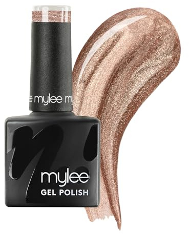 Mylee Gel Nail Polish 8ml [Masterpiece] - UV/LED Soak-Off Nail Art Manicure Pedicure for Professional, Salon & Home Use [Shimmer Range] - Long Lasting & Easy to Apply