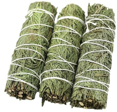de Hierba de Cedro, Paquete de Humo Sagrado | Herramienta de energía de meditación de Limpieza Tradicional, Juego de purificador orgánico para Yoga, Terapia de Reiki, oración, bendición