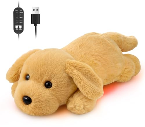 Hunde Heizkissen, Wärmekissen Elektrische, Geschenke für Frauen Mädchen Sie | Heizdecke mit Abschaltautomatik USB für Rücken Nacken Schulter Bauch Periode, Weihnachtsgeschenke für Hundeliebhaber Frau