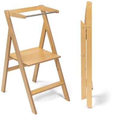 Ette Tete Faltbarer Lernturm mit Verstellbarer Höhe STEP'n'FOLD (Holz)