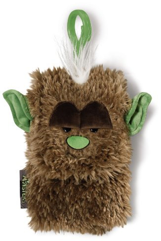 Nici 36660 - Handytäschchen Monster Oops Plüsch, 8 x 13 cm, braun