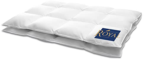 HANSKRUCHEN® Royal Daunendecke 200x220 cm - Warm / Winter - Made in Germany Kassettendecke aus 100% Gänsedaunen - Allergiker geeignet