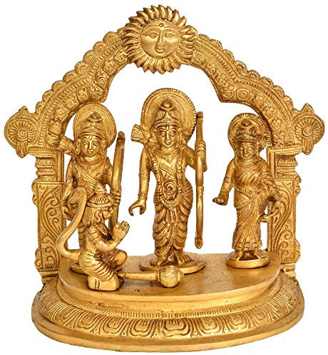 Exotic India Shri Rama Durbar mit prabhavali – Messing Statue