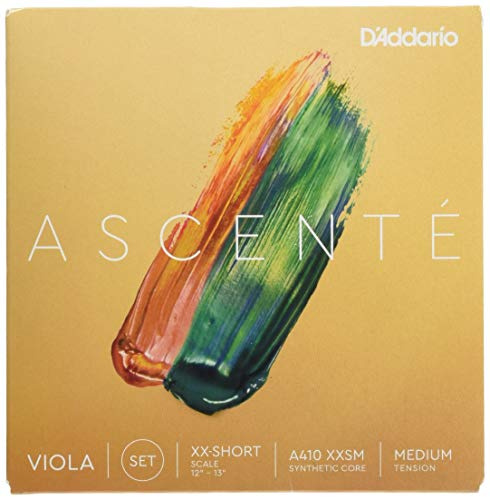 D'Addario Ascenté Viola Strings - A410 XXSM - Medium Tension - Full Set - Extra-Extra-Short Scale