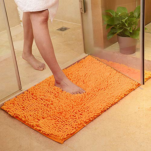 ele ELEOPTION Weicher Shag Badteppich Teppich Küche Tür Füße Matte Streifen Anti-Rutsch-Saugfähige Fußmatte Badteppiche Dusche Teppich Haarige