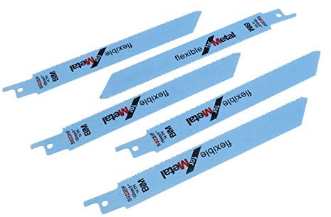 OTOTEC Reciprocating Saw Blades Flexible for Bosch Saws S922BF Uni-Shank Replacement Metal Cutting Blades Tool Kit 150mm Pack of 5