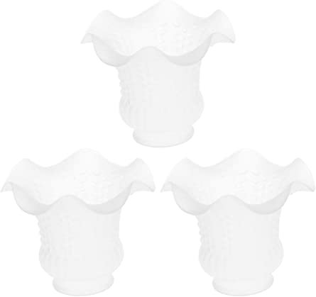 SM SunniMix 3pcs E27 Clear Replacement Pendant Lamp Shade Frosted Shade 13x10cm