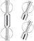 Linkstyle 2 Stück Magnetischer Schlüsselhalter, Schlüsselanhänger Keychain Schnellverschluss, Magnethalter Mit Split Ring Schmuck Test Magnet Für Metallrecycler Bastler Sammler
