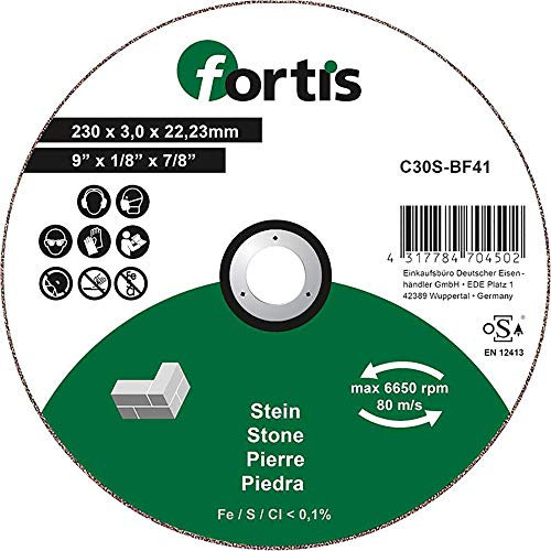 FORTIS Trennscheibe Stein 230 x 3,0mm gerade