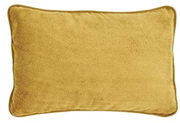 DONE Zwei Kissenbezüg Softie kuschelweich 45x45 o. 40x60cm teddystoff samtig softig anschmiegsam umlaufender Schmalsaum, Größe Kissen:40 x 60, DONE:Gold 0751