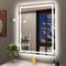 STARLEAD 60x80cm Miroir-LED-Salle-de-Bain-avec-Éclairage et Bluetooth, Anti-buée, 3 Couleurs Lumière, Gradable, Mémoire, IP44, Verre Trempé, Horizontal/Vertical