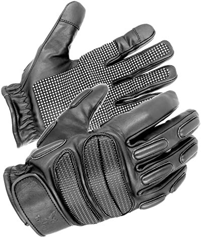 TacFirst SEK 1 NightDuty Security Einsatzhandschuhe H006ND Retro-reflektierend und schnitthemmend, Touchscreen Polizei-, Motorradhandschuhe (Schwarz, XL)