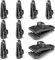 jiekong 10 Pezzi Tarp Clips per Tenda,Clip per Teloni di Fissaggio,Ganci per Teloni,Antivento Morsetti per Tende da Campeggio,Sole Antivento Clip Accessorio (Nero)