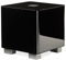 REL T/5x Subwoofer alimentato da 20,3 cm, design compatto sigillato con amplificatore di classe AB, ingressi RCA e bassi potenti per sistemi stereo HiFi, Home Theater e suono surround, finitura nera