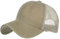 CLAPE Mesh Trucker Cap Waschbar Basecap Herren Retro Baseballmütze Atmungsaktiv Outdoor Sport Caps Verstellbar Cappi Pferdeschwanz Cap Khaki ZM02