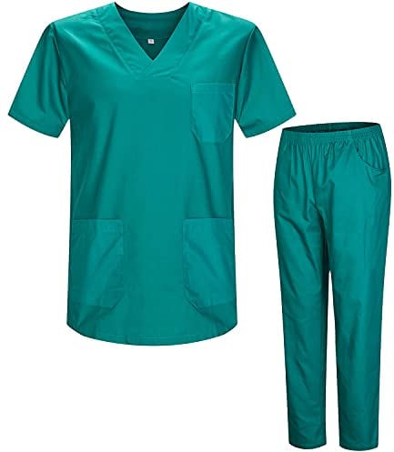MISEMIYA - Unisex-Schrubb-Set - Medizinische Uniform mit Oberteil und Hose ref.8178 - Medium, Grün 21