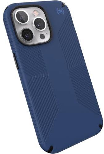 Speck Presidio2 Grip Hülle für iPhone 13 Pro mit MICROBAN, Coastal Blue/Black, 141712-9128