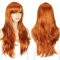 YEESHEDO Ingwer Cosplay Perücke für Frauen Langes Gewelltes Haar Synthetische Perücken mit Pony für Halloween Party Kostüm Anime 28 Zoll 70 cm