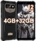 HOTWAV T5 Pro Outdoor Smartphone ohne Vertrag Günstige, 6.0 Zoll HD Android 12 Outdoor Handy, 4GB+32GB Erweiterbar Wasserdichter Smartphone, 7500mAh 13MP+5MP Dual SIM 4G Handy - Face ID/OTG/GPS