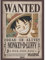 ABYstyle Gbeye One Piece Poster Wanted Luffy (52 x 38 cm)