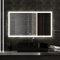 Badspiegeldesign - Badezimmerspiegel mit Beleuchtung LED Ledfields, Badspiegel mit Beleuchtung 120x80 cm, Badspiegel LED mit Touchschalter, Spiegel mit Einer Farbneutralen LED-Lampe zirka 4000K