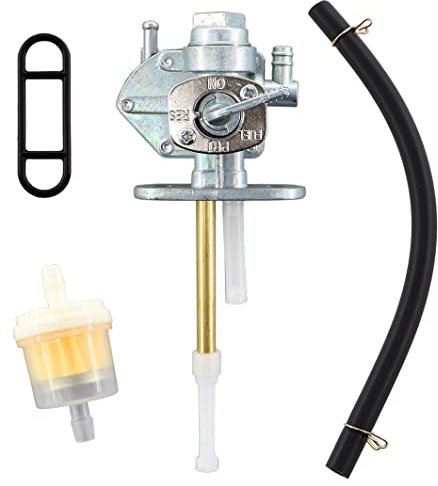 MCHNIC Robinet à essence Filtre à essence Pour Suzuki GSF600S GSF1200 GSF 600 1200 1996-2003 Robinet de Carburant Essence Valve de Commutateur de Réservoir D'essence