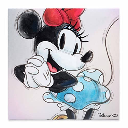Open Road Brands Disney Minnie Maus Skizzengalerie verpackte Leinwand-Wanddekoration – klassische Minnie Maus Wandkunst für Zuhause