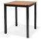 METRO Professional Stehtisch Lynx, Aluminium/FSC Eukalyptus, 71.5 x 71.5 x 95 cm, braun/schwarz