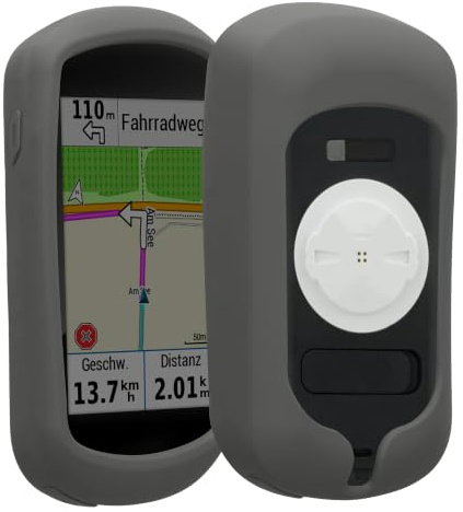kwmobile Silikon Hülle für Garmin Edge Explore - GPS Fahrrad-Computer Schutzhülle, Weiches Navi Case, Silikonhülle in Grau