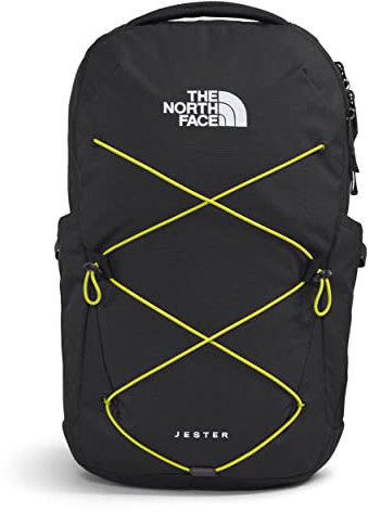THE NORTH FACE Jester Everyday Laptop Backpack, Tnf Black Light Heather/Sulphur Spring Green, One Size, Classic