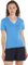 Tommy Hilfiger T-Shirt Manches Courtes Femme New Slim Cody V-Neck Col en V, Bleu (Blue Spell), XXS