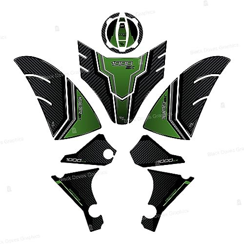Set adesivi 3D protezioni compatibili con KAWASAKI Ninja 1000 SX 2020-2022