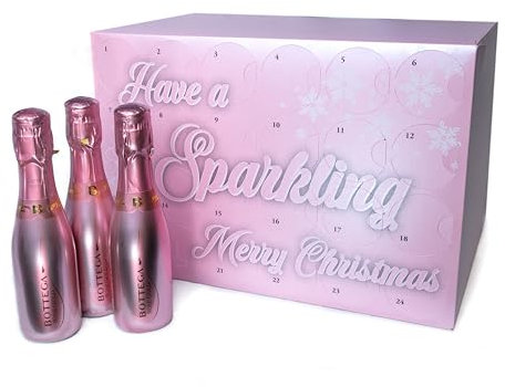 Christmas Advent Calendar containing 24 bottles of 'Bottega Rose Gold' | 24 x 20cl Bottles |