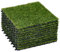 Outsunny Piastrelle da Giardino con Erba Sintetica 30x30cm 10 Pezzi, Prato Artificiale Realistico Densità 6500, Verde