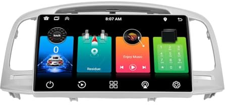 Ricevitore Radio Stereo per Auto, Stereo per Auto 9 Pollici per 12 Carplay 6GB 128G ROM Radio di Navigazione GPS con 360 Immagini Panoramiche per Accent MC 2006-2011