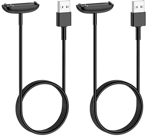 Nisyctk Charger for Fitbit Inspire 3, Replacement USB Charging Cable for Fitbit Inspire 3 (3.3ft/1m) (2)