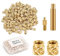 120pcs 3D Printing Brass Knurled Nuts, M4x6x6mm Threaded Inserts Heat Set Insert Tip for M4 & 1 Welding Adapter Heat Embedment Nut Printing Accessories Compatible with Weller SP40NUS and T18 Irons