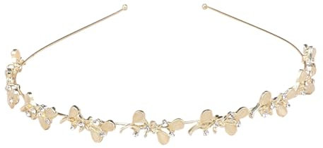 Mädchen Kopfschmuck Gold Braut,Tiara Damen,Mittelalterlicher Kopfschmuck,Braut Haarschmuck,Elegant Feen Goldene Haarband,Geeignet für Hochzeiten,Kommunionen Oder Partys,Vintage Damen Kopfbedeckung