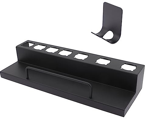 MERRYHAPY Lockenstabgestell Bimsstein Für Die Füße Halter Für Lockenwickler Im Salon Haartrocknerhalter Zur Wandmontage Styler-halter Lockenwicklerhalter Für Salon Rostfreier Stahl