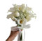 MOHUIED Hochzeitsstrauß, künstliche Calla-Lilie, Handstrauß, Brautstrauß mit Blumen for Brautjungfern, Hochzeitsblumen, Braut-Accessoires Hochzeitsstrauß
