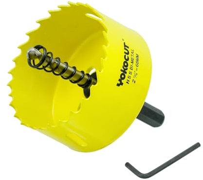 Lochsäge 68mm, Universal HSS M42 Bi-Metall Lochsägen, Lochkreissäge mit Sechskant-Schaft und Bohrer Lochbohrer Set Bohrkrone für Holz, Rigips, Trockenbau, Kunststoffe