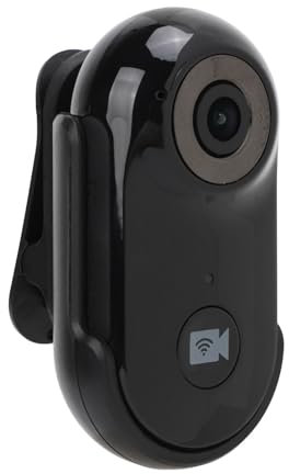 Xiuganpo 1080P 2MP Am Körper Getragene Kamera, 90-Grad-Weitwinkel-UHD-Objektiv-Haustierkamera mit Rückseitigem, Kleine Action-Kamera mit Loop- aus der Ego-Perspektive für (Black)