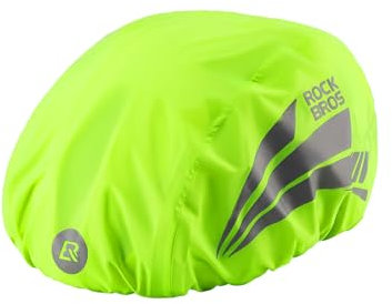ROCKBROS Fahrradhelm Regenschutz, Wasserdicht Winddicht Atmungsaktiv Hochreflektierend Elastischer Helmüberzug für Mountainbike Rennrad Klapprad, Leicht Platzsparend Robust