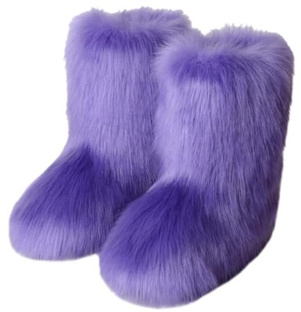 warehouse deal Langschaft Stiefel Damen Stylisch Praktisch Winterstiefel Damen Bequem Rutschfeste Winterstiefel Cow outlet angebote warehouse deal retourenware