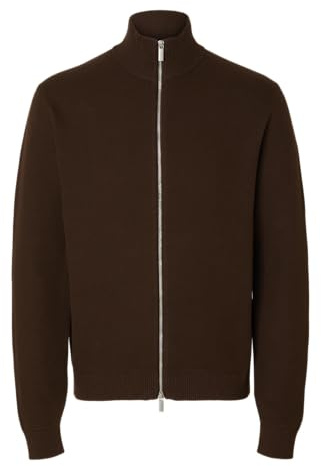 Selected Homme Herren Slmdane Ls Knit Structure Full Zip Noos Slmdane Ls Knit Structure Full Zip Noos (1er Pack)